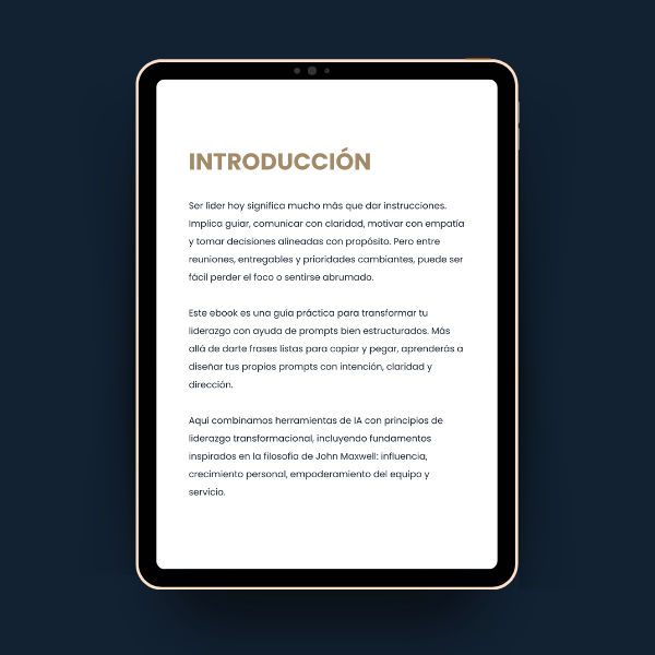 Ebook Liderar en la era de la IA