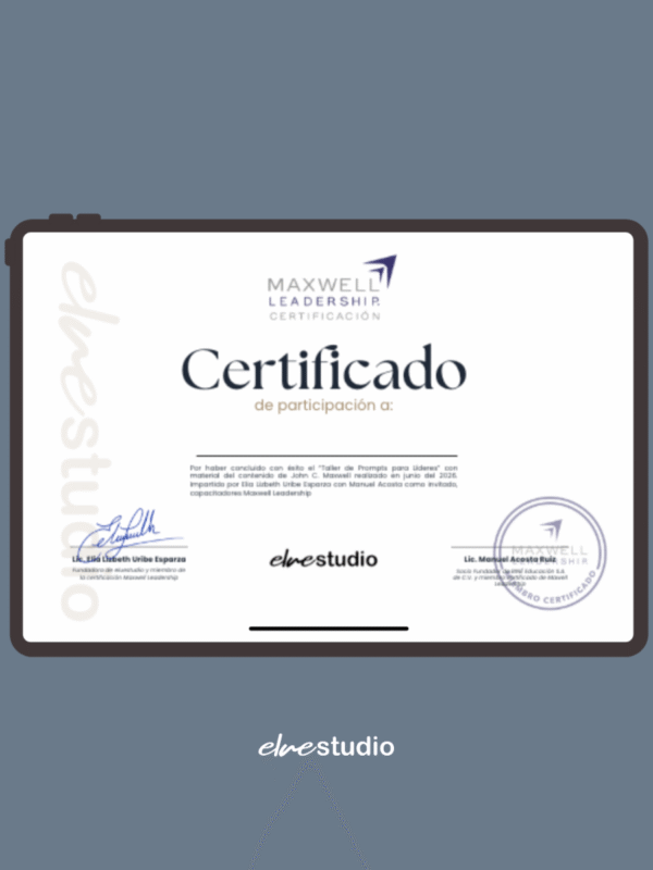 Certificado de participación